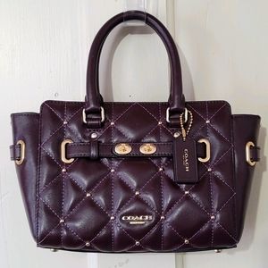 COACH F11922 MINI BLAKE CARRYALL WITH QUILTING NEW